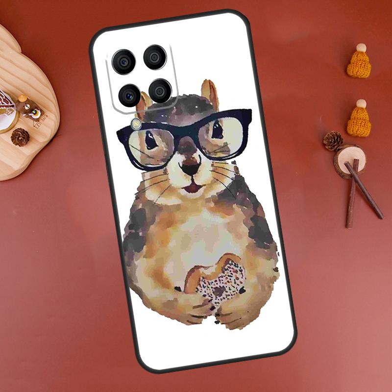 Cartoon Animal Squirrel Case For Samsung Galaxy M32 M12 M52 M21 M31 M15 M55 M56 M36 M16 M06 M13 M33 M53 M14 M34 M54