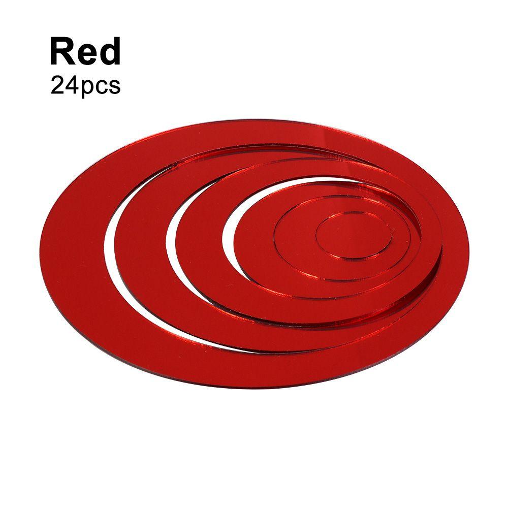 24 шт. Фоновые акриловые круглые зеркальные плитки самоклеящиеся художественные наклейки для декора своими руками на стену спальня наклейка