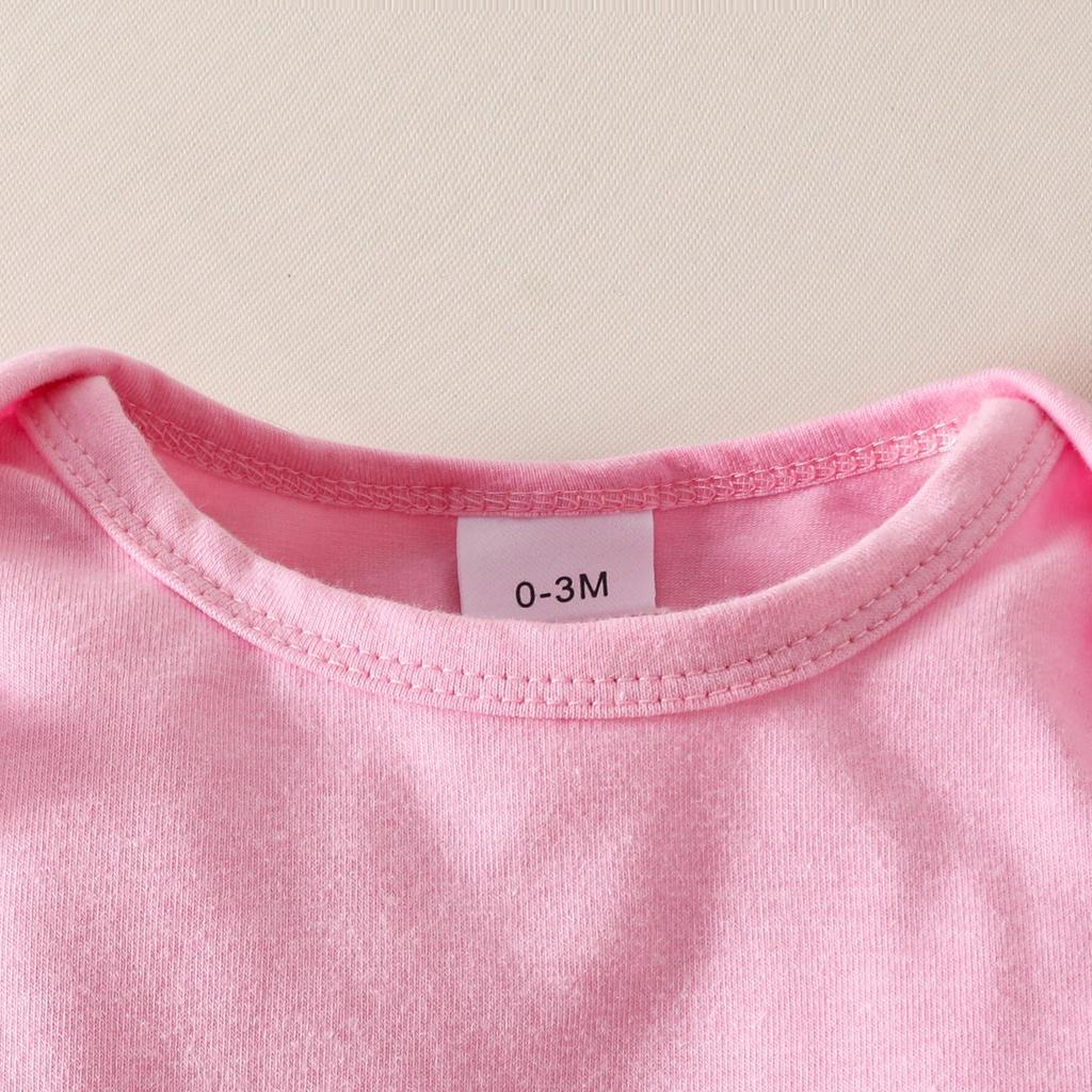 Sweet Cartoon Bear Baby Girl Summer Skirt Set - Includes Solid Color Short-Sleeved Top, Suspender Skirt, and Hairband.