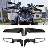 1 пара матовых зеркал Stealth, черные боковые зеркала для KTM Kawasaki Yamaha Suzuki