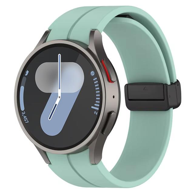 Ремешок для Samsung Watch 6 ремешок 7/4/5/5 Pro/4 6 classic 44мм 40мм Без зазоров Магнитный ремень Силиконовый браслет correa Galaxy Watch 7