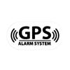 Multicolor GPS Tracking Alarm Sticker 16*8cm Alarm System Decal Reflective Warning Sticker