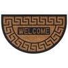 VidaXL Semicircular Door Mat, Non-Slip Doormat, Floor Mat, Garden Entrance Mat, Modern, 45x75 Cm Rubber 155885