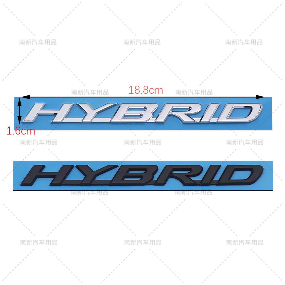 AHN4 18.8x1.6cm Fit for Lexus Hybrid HYBRID English Letter Badge – Rear Trunk Emblem Decal