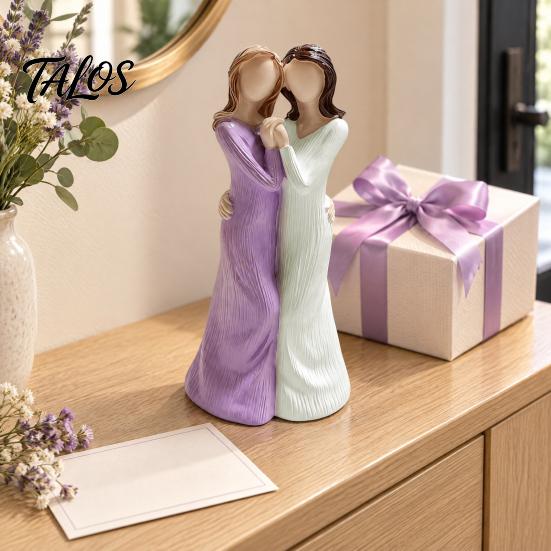 Meaningful Birthday Gifts for Sister Angel Figurines, Hand Carved Resin Statue Living Room Durable Carvings Decor Bedroom Decor, Heartwarming