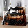 Denim Yellowstone Flannel Blanket Soft Warm All-Season Throw, Design for Camping, Car Travel, Hiking Sofa, Bed, Office Perfect Gift for Parties