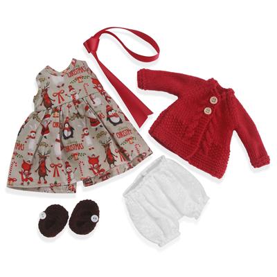 BlissfulPixie Одежда для кукол Waldorf ручной работы 30 см комплект одежды Lovely Box Девочки Рождественский подарок на день рождения Аксессуары для одежды Gabriella -