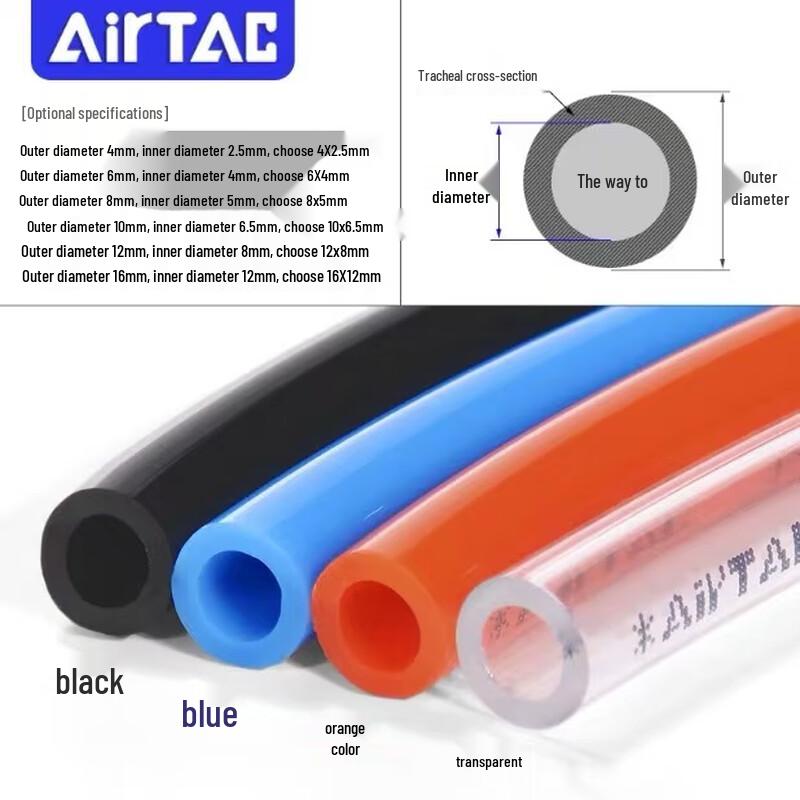 Lixing 14x10mm Blue Polyurethane Air Hose