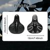 Bike Seat for Men Women Waterproof Accessories Wide with Reflective Strip Comfort Soft Indoor Outdoor Center Cutaway Bike Saddle