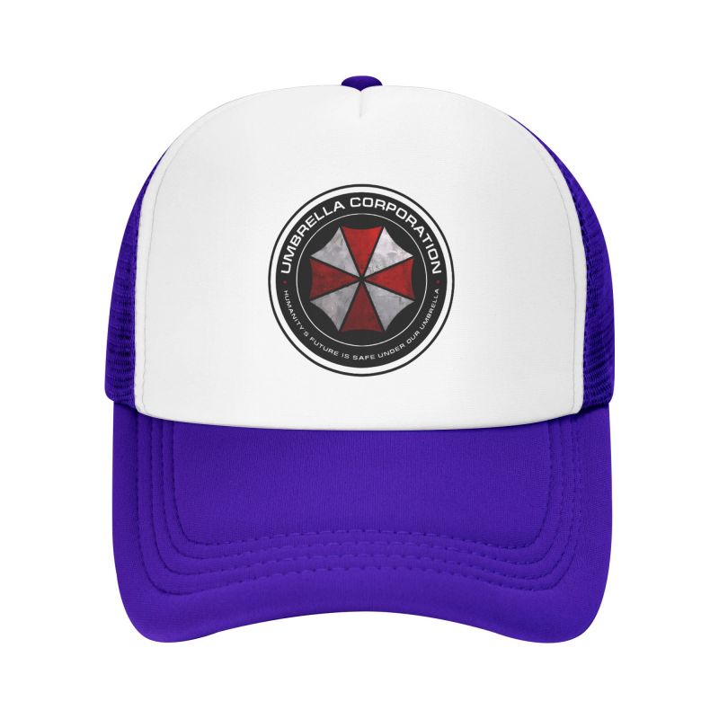 Сетчатые Бейсболки с Принтом Umbrella Corporation Унисекс Хип-Хоп Регулируемая Кепка Snapback Женская Мужская Летний Дышащий Козырек от Солнца Кепки