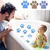 Самоклеящиеся наклейки для ванны Нескользящая наклейка для ванны со скребком Наслаждайтесь ваннами без скольжения с забавными дизайнами лап
