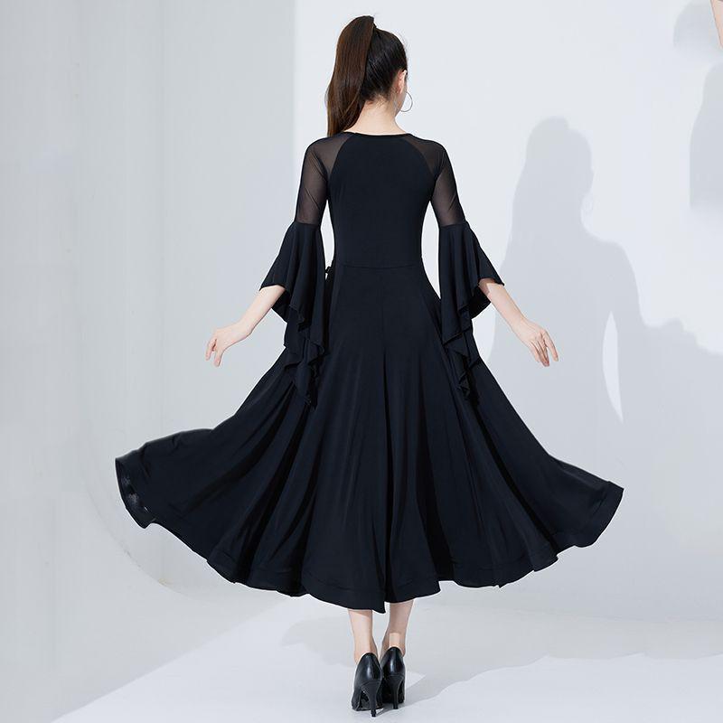 Новое платье для бальных танцев вальса по национальному стандарту - Современная юбка с большим взмахом для соревнований