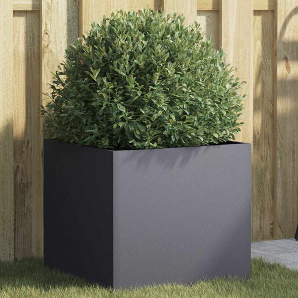 Plant Pot Anthracite 42 x 40 x 39 cm Steel