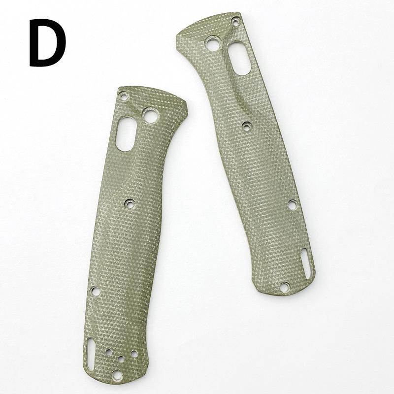 1Pair Micarta Material Folding Knife Handle Patches Scales Grips for Bugout 535 Knives DIY Making Accessory Shank Part