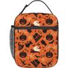 Pumpkins Moon Ghost Halloween Totes Lunch Bag Portable Insulated Lunch Box Back To School Picnic Office Travel