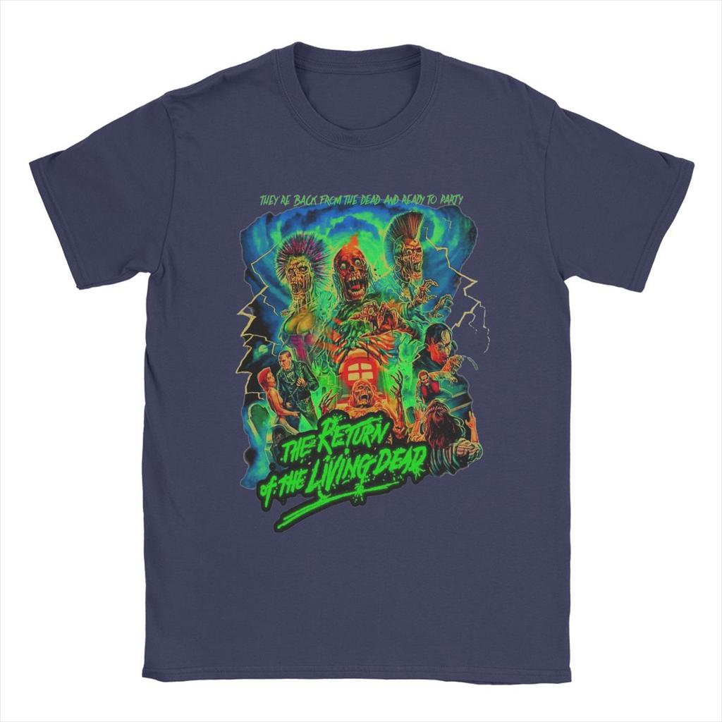 Футболка Мужская The Return Of The Living Dead 100% Хлопок Мужская Футболка Круглый Вырез Футболки С Коротким Рукавом Одежда Подарок на День Рождения