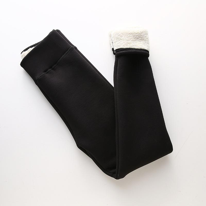 Зимние женские бархатные теплые леггинсы с высокой талией, однотонные, удобные, сохраняющие тепло, эластичные леггинсы