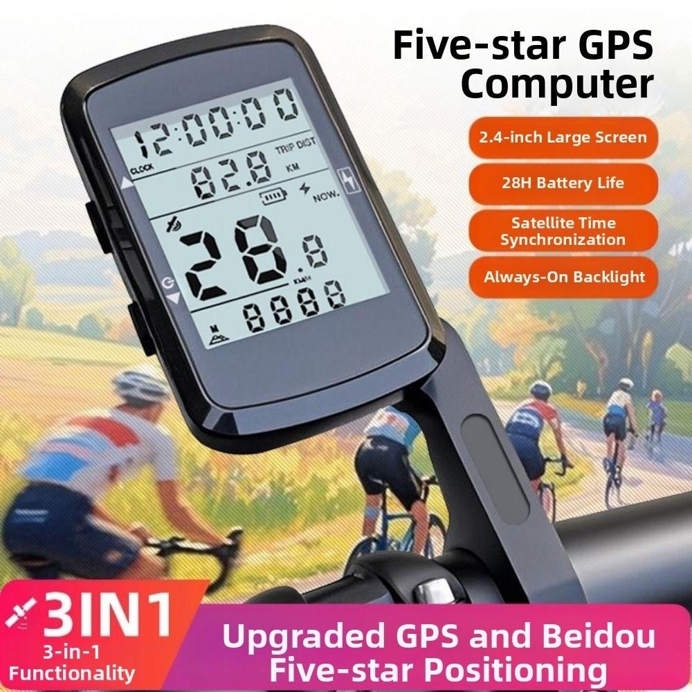 Rechargeable Bike Speedometer 2.4 Inch Screen Electronic Stopwatch Road Bike
