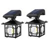 2PCS Outdoor Solar Wall Light IP65 Waterproof Street Light Body Sensor Road Lighting Garden Lights