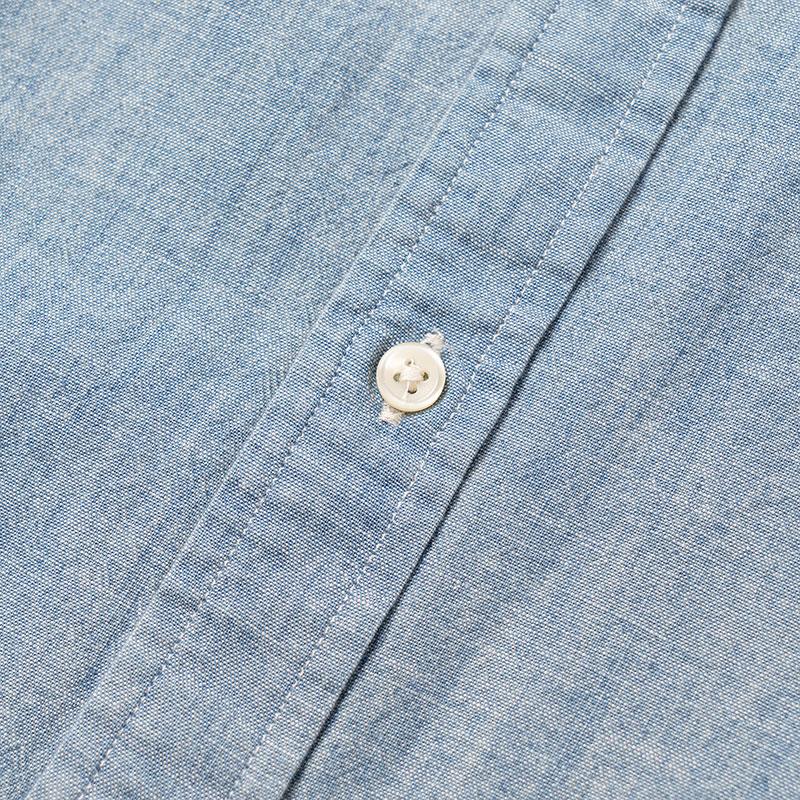 Polo Ralph Lauren FW21 Вышитый логотип Slim Fit Рубашка с длинным рукавом Мужские рубашки Синий 710548538-001