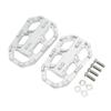2PCS Motorcycle Widen Footrest Pedals Aluminium Alloy Replacement for CB500X 2015?2016Silver