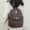 Women's Large Capacity Backpack Solid Color Commuter Bag for Women