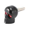 2x Болт-винт для номерного знака ЧЕРЕП на заказ Черный пластик Мотоцикл Чоппер Боббер