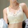 Бюстгальтер большого размера Женский кружевной тонкий бюстгальтер с полной чашкой без косточек, с эффектом пуш-ап