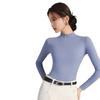 Women's Autumn & Winter Seamless Slim Fit Base Layer: Medium High Neck Warm Top