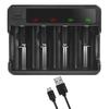 4 слота USB быстрая зарядка AA 3A C D зарядное устройство для аккумуляторов Ni с независимым слотом