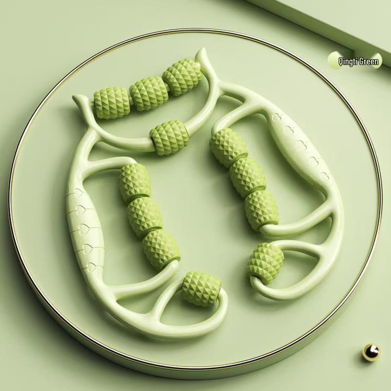 12-колесный пенороликовый массажер для ног - инструмент для расслабления мышц и похудения для йоги