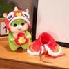 Colorful And Soft Snake Plush Doll With Enchanting Cape And Suction Cup Feature