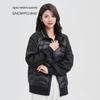 SNOWFLYING Women's Stand-Collar Goose Down Puffer Jacket