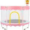 FOXSPORT Trampoline Pour enfants,Équipé D'un Panier Et De Balles En plastique,Coussin Rebondissant, À Partir De 2 Ans – Rose