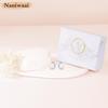 Naniwaai Earrings for High Quality Painless 925 18K Platinum for White Day Women, Popular, Zirconia, Earrings, Silver, Twisted, Hypoallergenic, Gold,