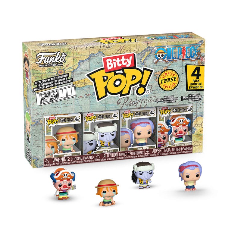 Funko Bitty Pop - One Piece - Buggy - Nami - 4Pack