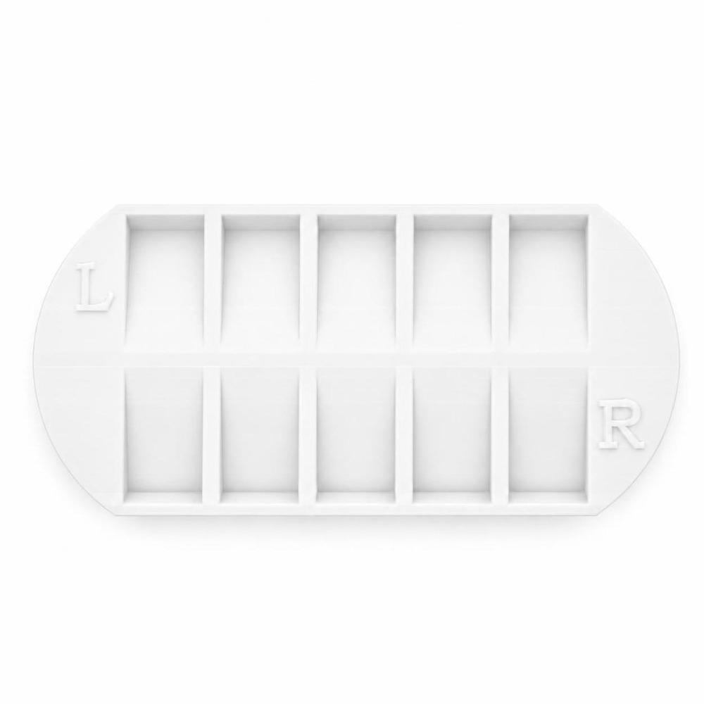 Reusable False Nail Display Organizer 8 Grids Nail Storage Tray Home Salon Use