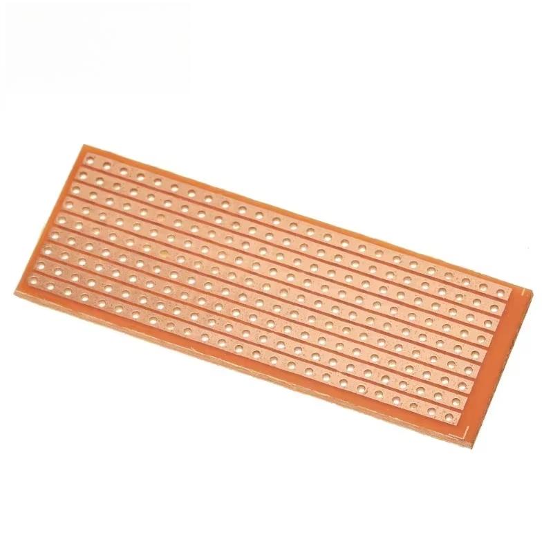 10/20 шт. 2,5*6,4 см Односторонняя печатная плата Универсальная экспериментальная макетная плата Однорядное сквозное отверстие 25x64 мм Макетная плата