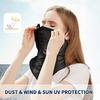 Dustproof Ice Silk Head Cover UV Protection Hanging Ear Cycling Scarf  Unisex