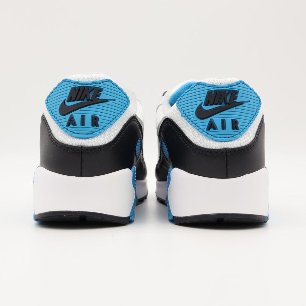 CJ6779-100 Nike Air Max 90 Лазурно-синий Черный Белый Серый Туман Циан Небесный (Мужской)