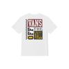 Vans Letter Print American Vintage Loose Fit Round Neck Short Sleeve T-Shirt Unisex T-Shirt White VN00090GWHT