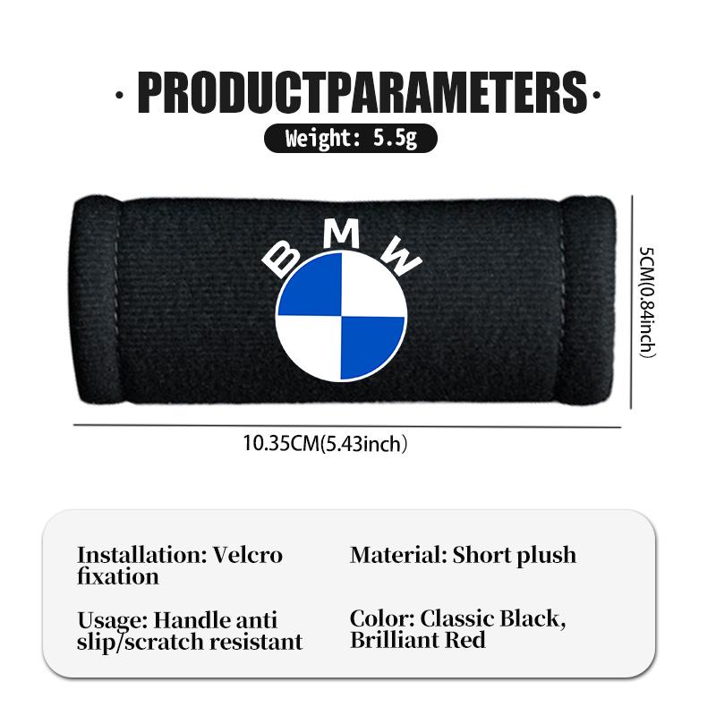 CJR4  Plush Car Roof Handle Protective Cover Soft Grip Assist Universal For BMW M Sport M2 M3 M4 M5 M6 E46 E90 E60 F10 F20 E87 X3 X6