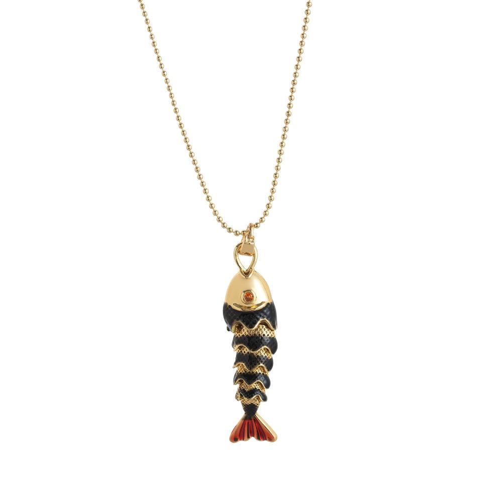 Goldfish Nylon Rope Necklace Ethnic Style Ocean Series Necklace Girls