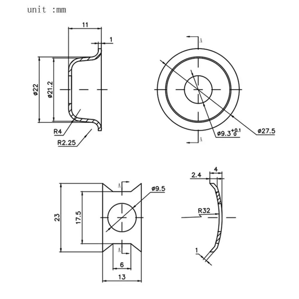 Iron 6.35mm Jack Socket Round TL jack Audio Input Port Wear-resistant Electric Guitar Jack Guitar