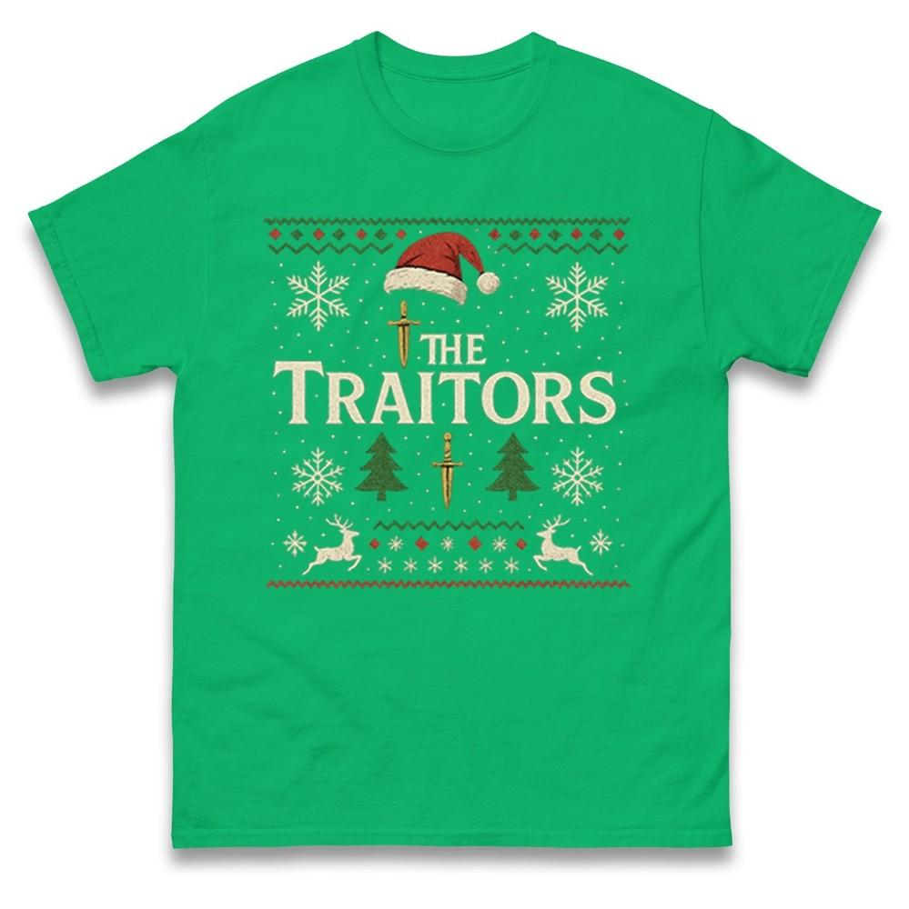 The Traitors Christmas T Shirtfunny Festive Tv Show Inspired Teeugly Christmas