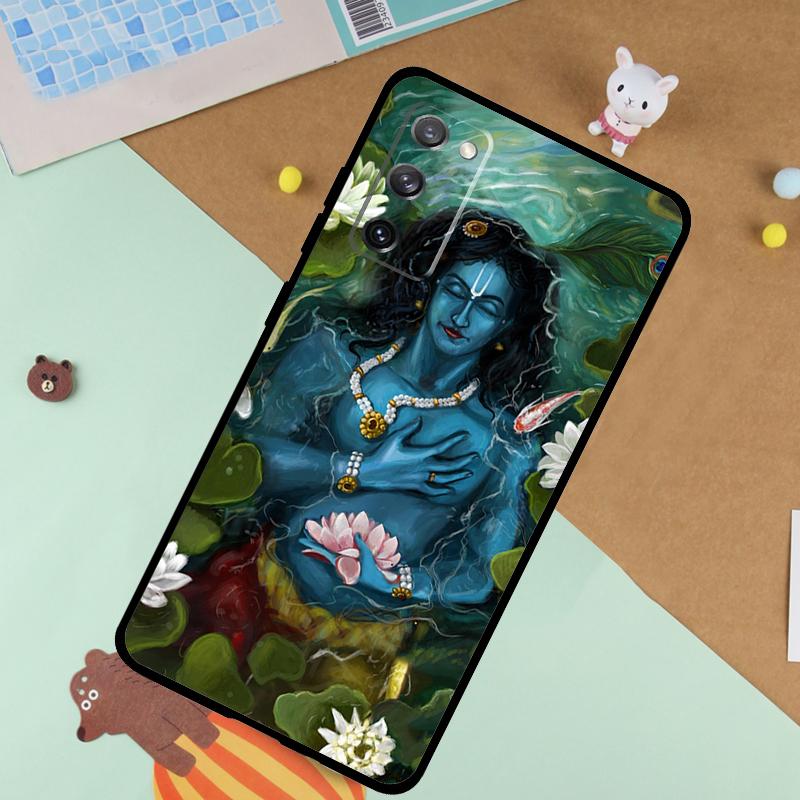 Indian God Lord Krishna Soft Case For Samsung Galaxy S24 Ultra S9 S10 S20 S22 S21 Plus S23 FE S25 Ultra Funda Cover
