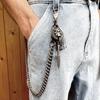 Punk Genuine Leather Dagger Pendant Waist Chain Men’s Hip-Hop Street Style Belt Accessory