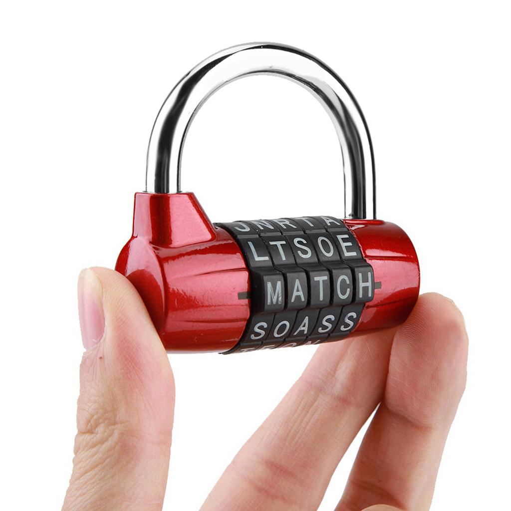 5 Dial Digit Code Combination Padlock Travel Suitcase Gym Locker Security Password Lock
