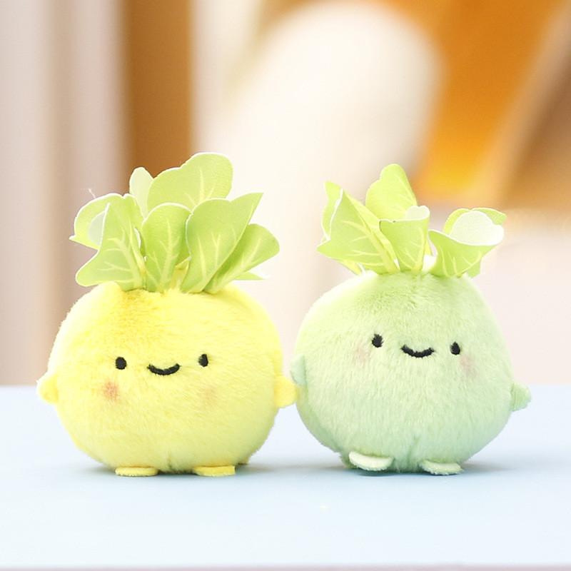 Adorable Vegetable Plush Toy Cute Cabbage Doll Keychain Accessory For Kids And Adults