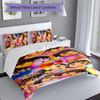 3pcs D-Doras The Explorer pattern bedding set duvet cover set includes duvet cover &pillowcases, perfect all season bedroom decoration & gift